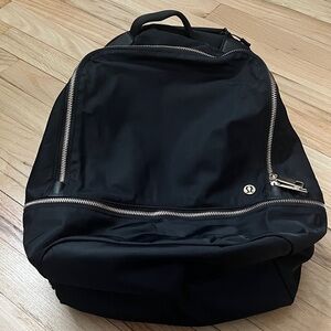 lululemon athletica City Adventurer Backpack Black with Gold Accents